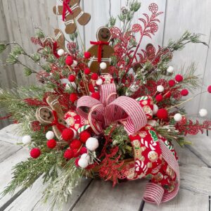 Gingerbread Basket Arrangement