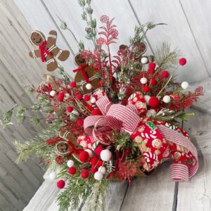 Gingerbread Basket Arrangement