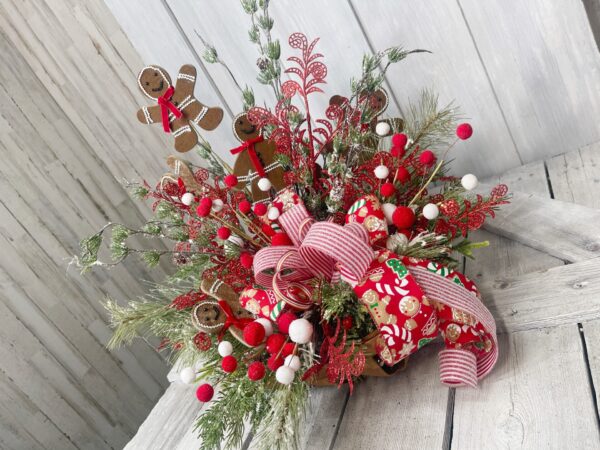 Gingerbread Basket Arrangement