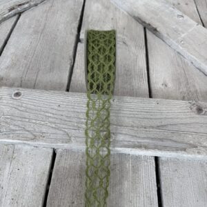 67348-09-08 1.5″ Moss Green Weave Burlap Ribbon