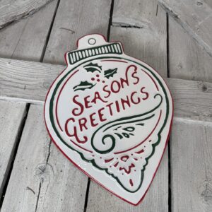 Season Greetings Metal Ornament Sign 327-01102