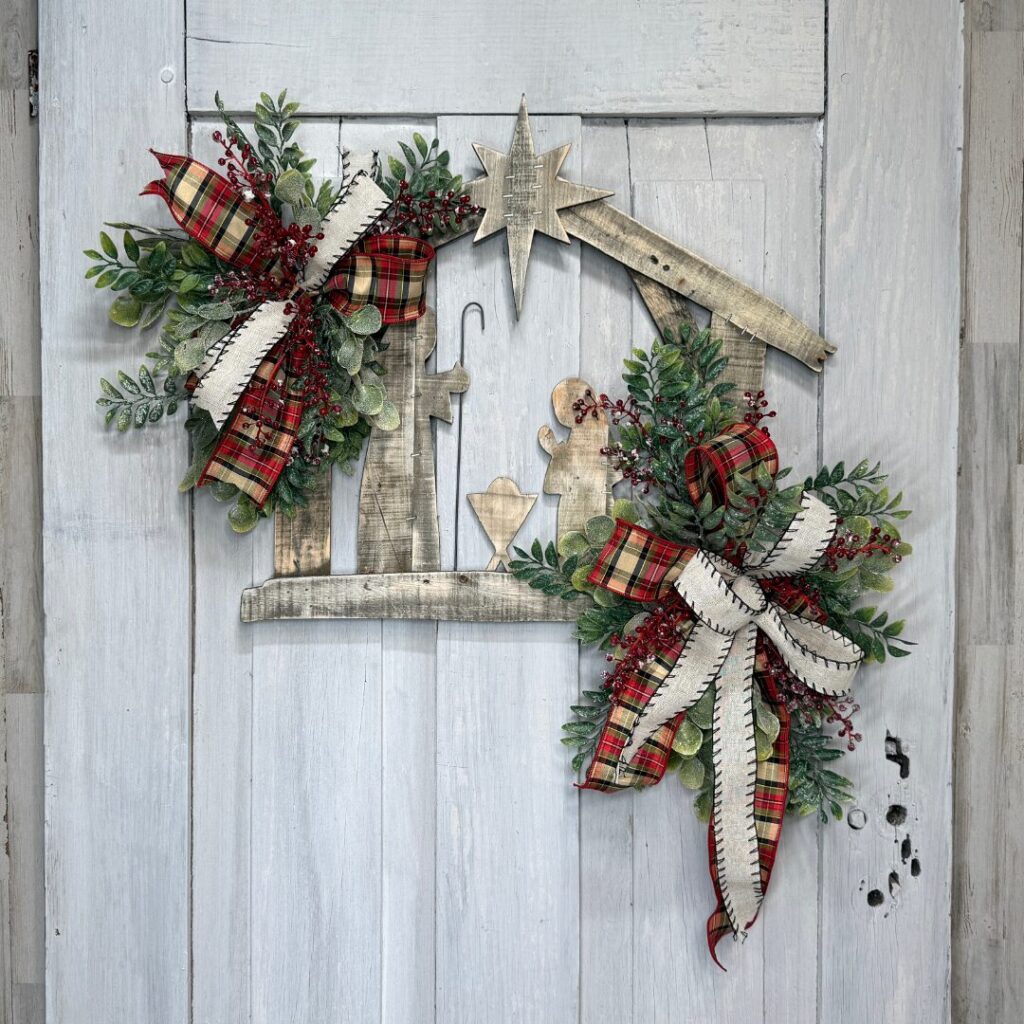 Cottage Grace Nativity Door Hanger Kit