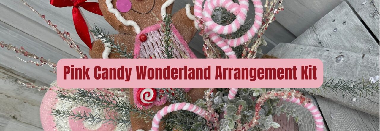 Candy Christmas Pink Wonderland Arrangement Kit