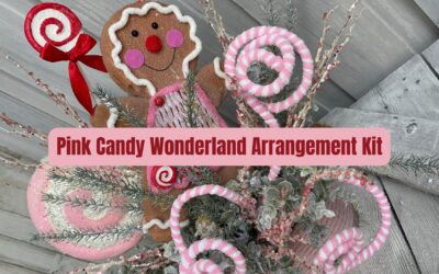 Candy Christmas Pink Wonderland Arrangement Kit: Sweet Holiday Décor Made Simple