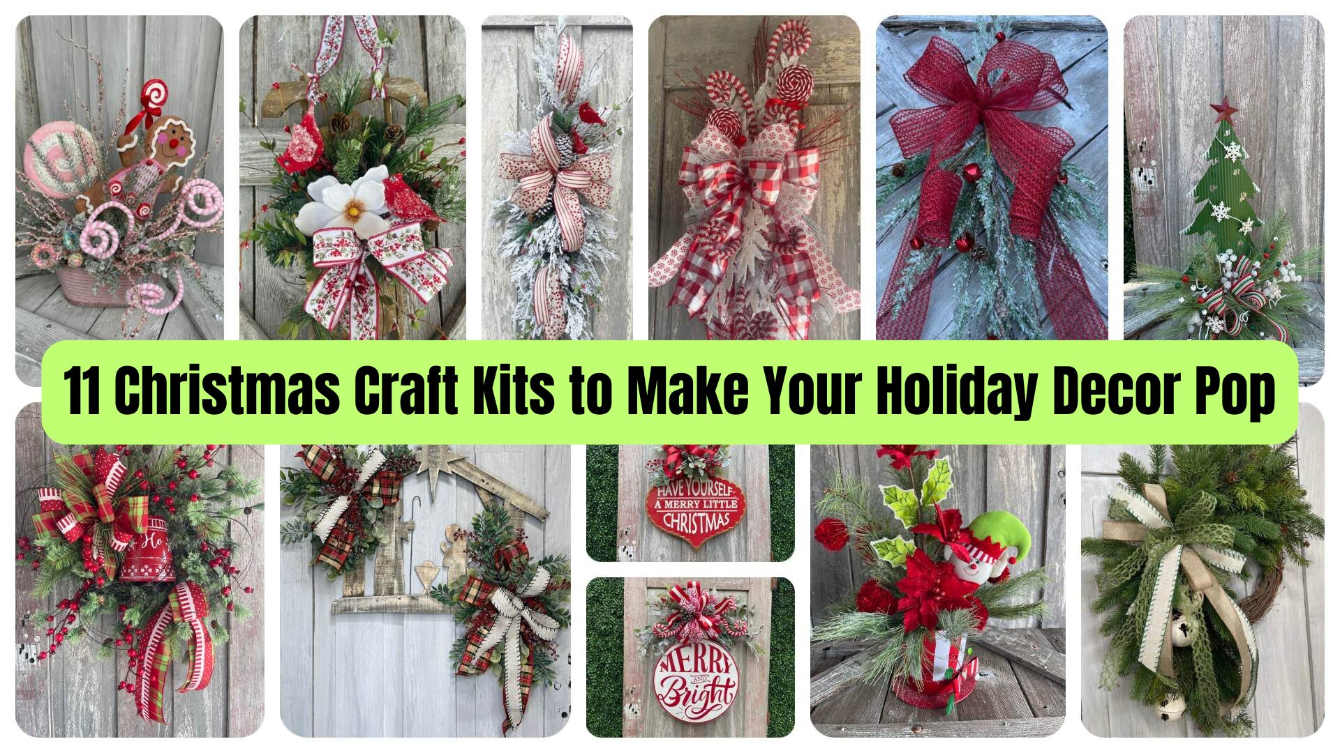 11 Christmas Craft Kits to Make Your Holiday Decor Pop