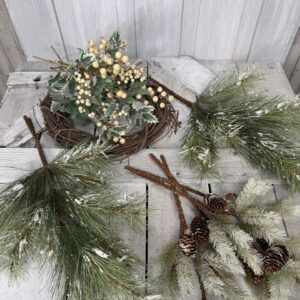 Snowy Winter Candle Ring Supplies