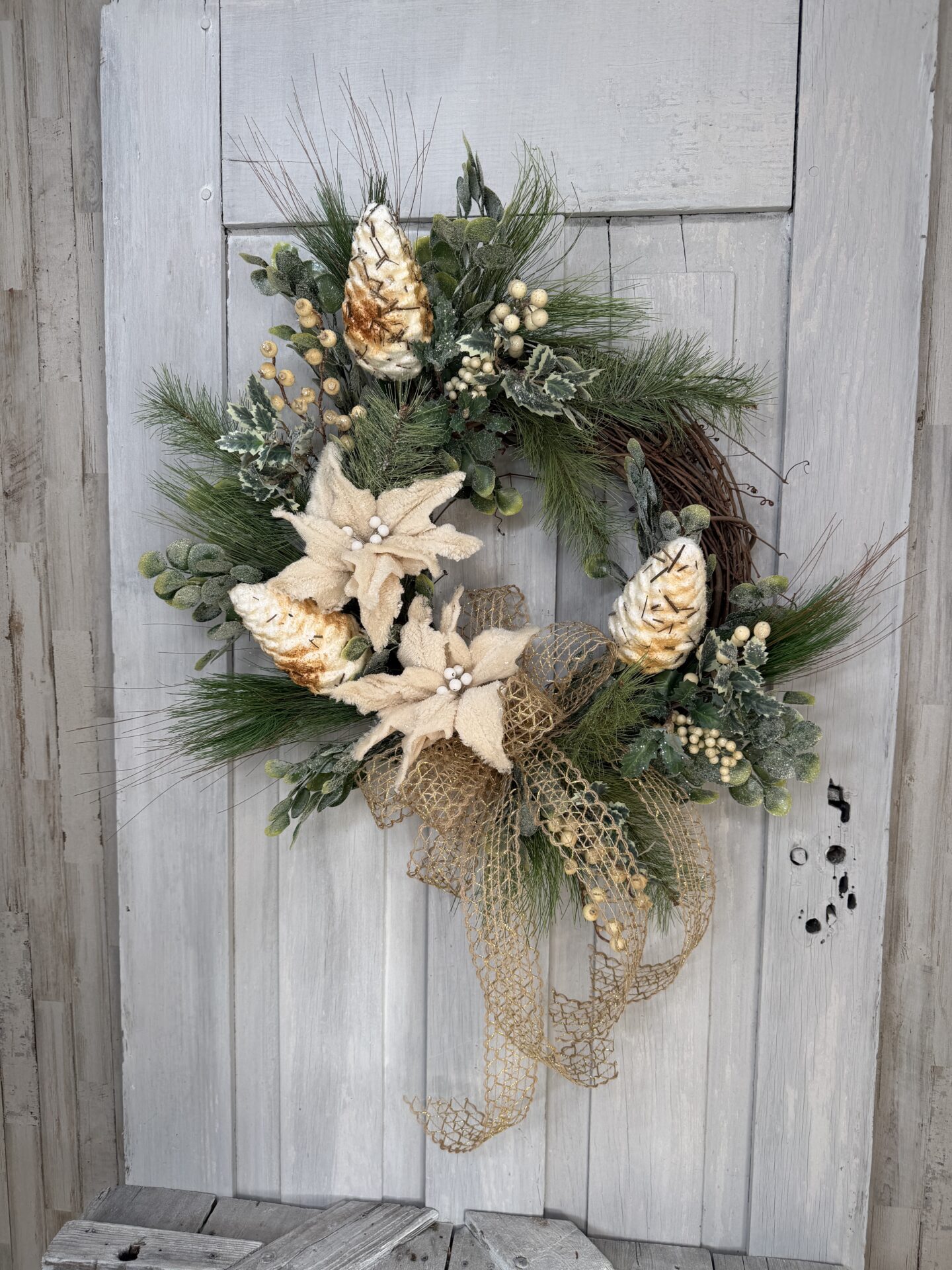 KDS Tutorial Winter Sparkle Wreath Supply List - Kelea's Florals