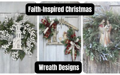 Religious Christmas Wreath Compilation: Faith-Filled Front Door & Winter Decor