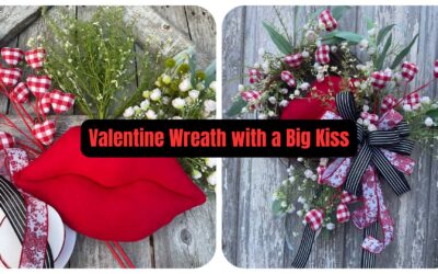 ❤️ Make a Valentine Wreath with a Big Kiss + Shop Supplies
