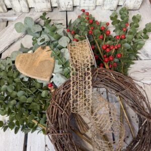 Cottage Valentine Wreath Supplies