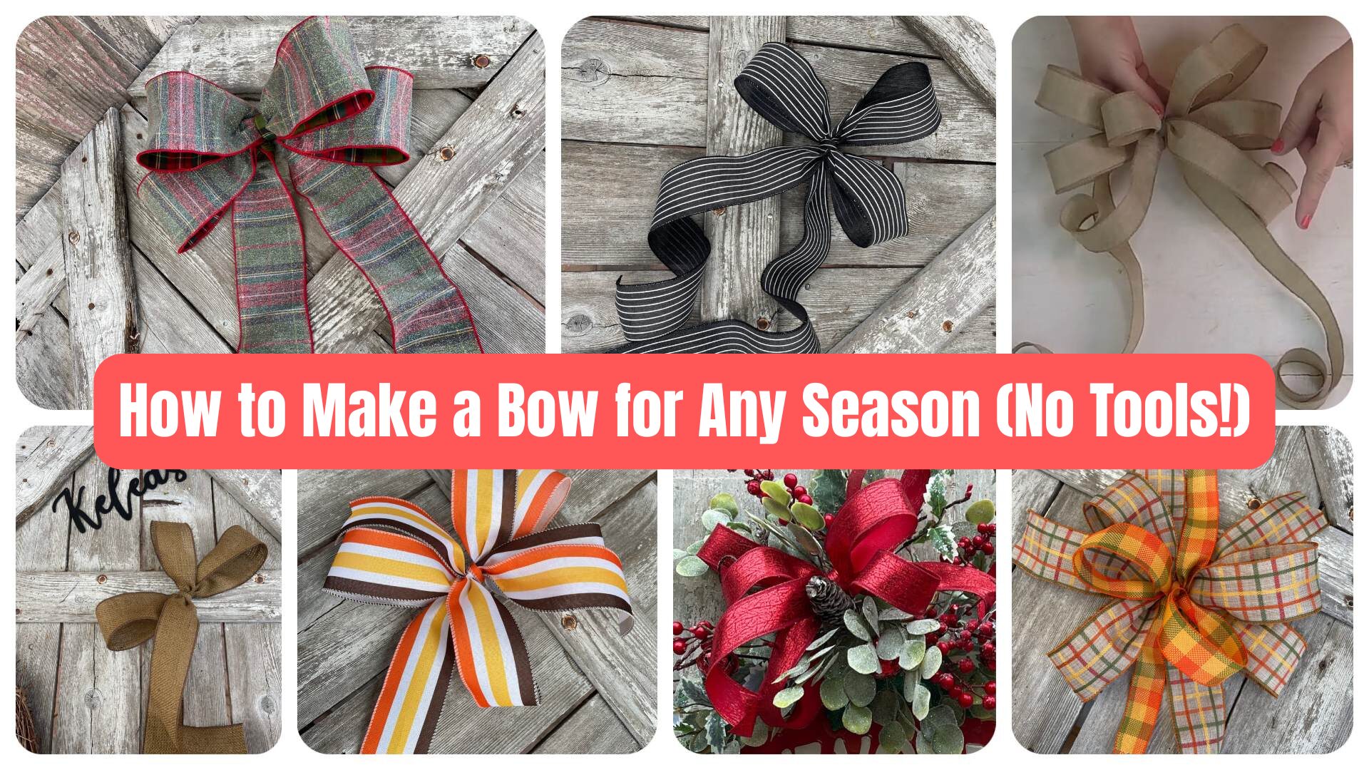 How to Make a Bow for Any Season (No Tools!)