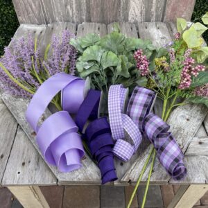 Purple Floral Berry Wreath Supplies