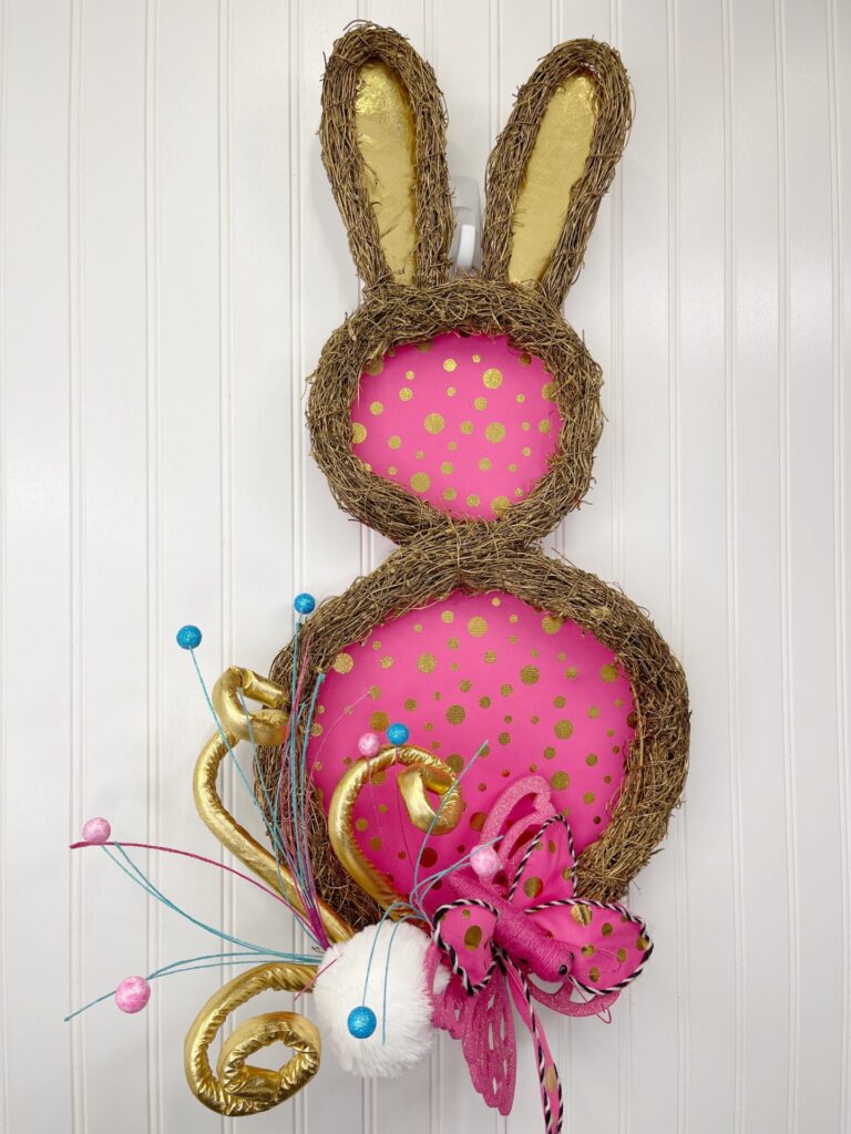 Pink and Gold Bunny Door Hanger Kit