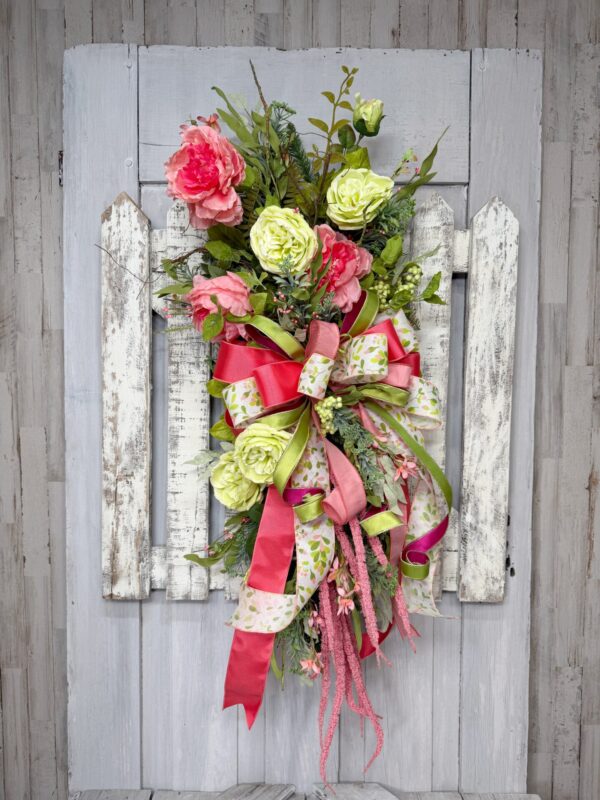 Bloomfield Coral Pink Floral Swag