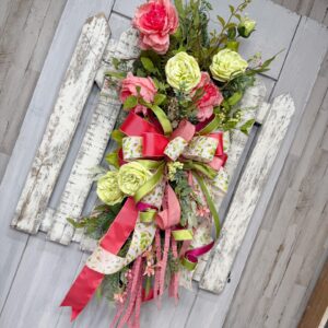 Bloomfield Coral Pink Floral Swag