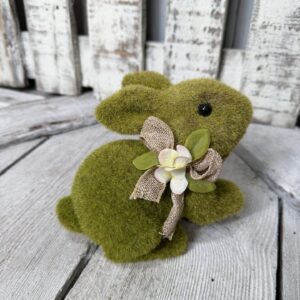 Small Green Moss Bunny E19207-GRN