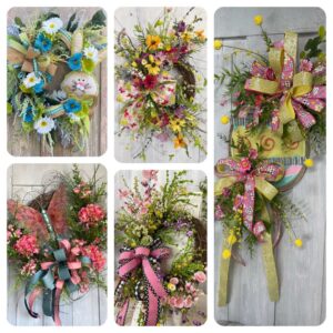 Bright Floral Wreaths for Spring