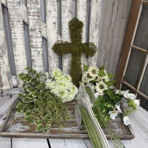 Whispering Meadow Floral Cross Kit Supplies