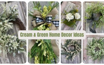 Cream and Green Home Decor Ideas: Timeless Wreaths and Neutral Designs