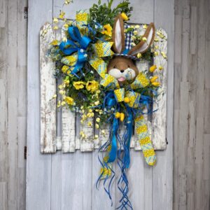 Grace in Blue Wreath