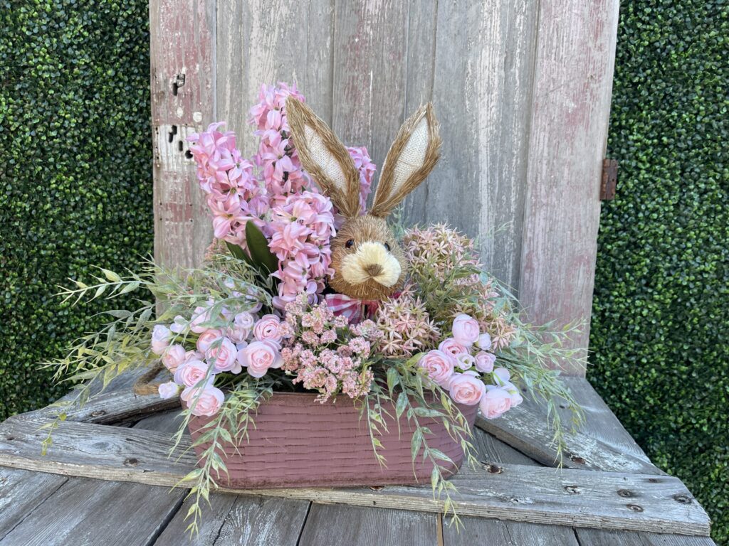 Blushing Bunny Spring Floral Arrangement