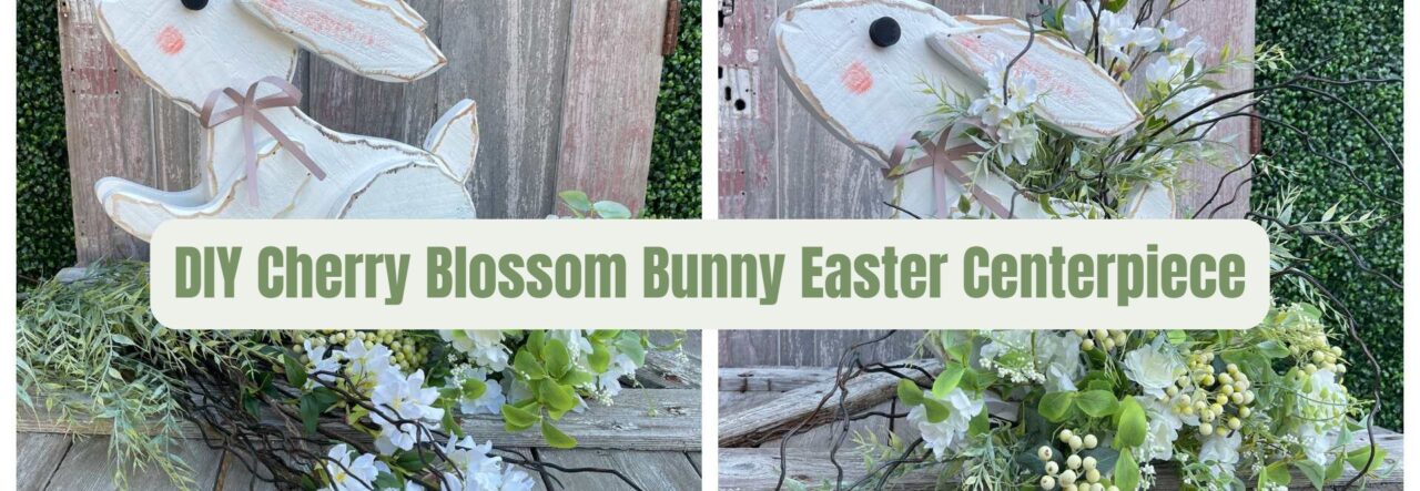 Cherry Blossom Bunny Easter Centerpiece