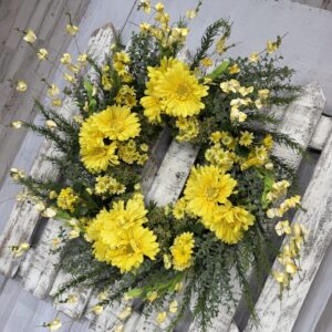 Sunlit Garden Round Wreath