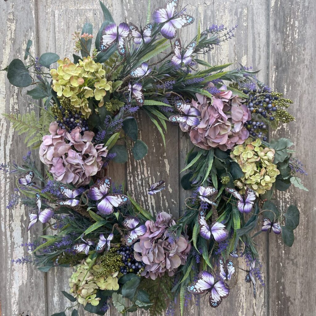 Purple Butterfly Wreath Kit