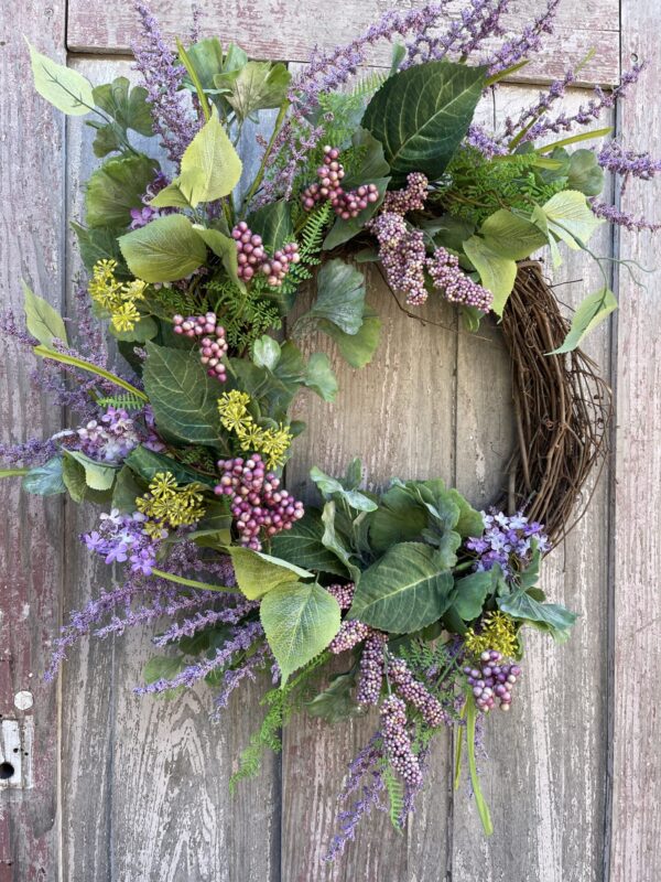 Purple Berry and Greenery Wreath Kit
