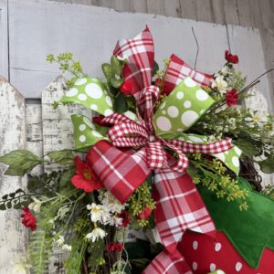 Strawberry Fields Wreath Bow