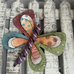 Glitter Polka Dot Metal Butterfly 2070350