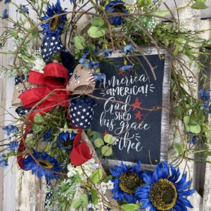 Stars and Stripes American Grace Wreath