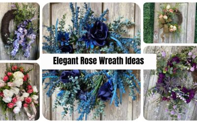 Rose Wreath Compilation: Elegant Floral Wreath Ideas for Every Season