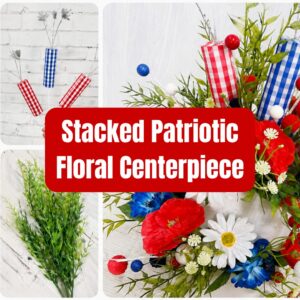 Stacked Patriotic Floral Centerpiece
