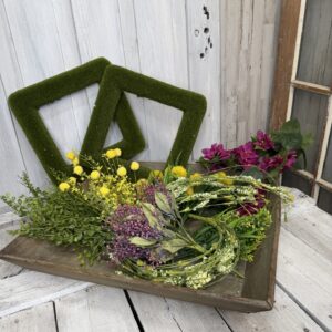 Summer Bold Blooms Double Wreath Supplies