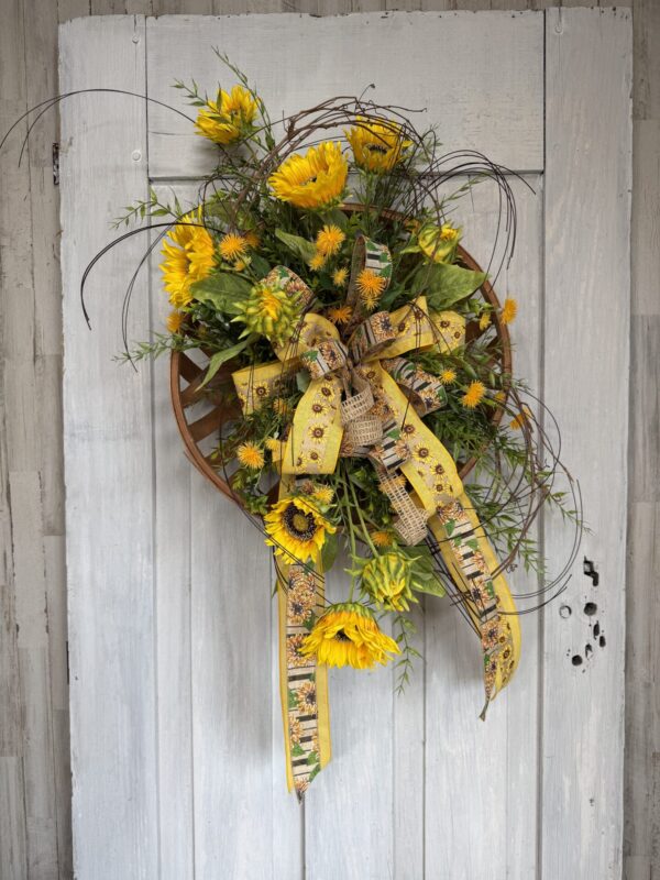 Sunflower Wall Basket