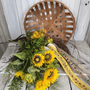 Sunflower Wall Basket Supplies