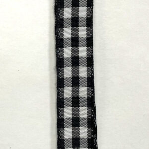 Black White Classica Check Ribbon 47101-03-20