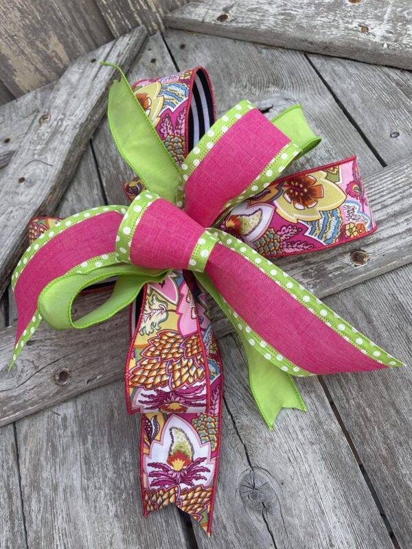 Reversible Ribbon Neon Funky Bow