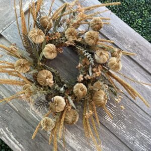 Velvet Pumpkin Harvest Wreath Kit