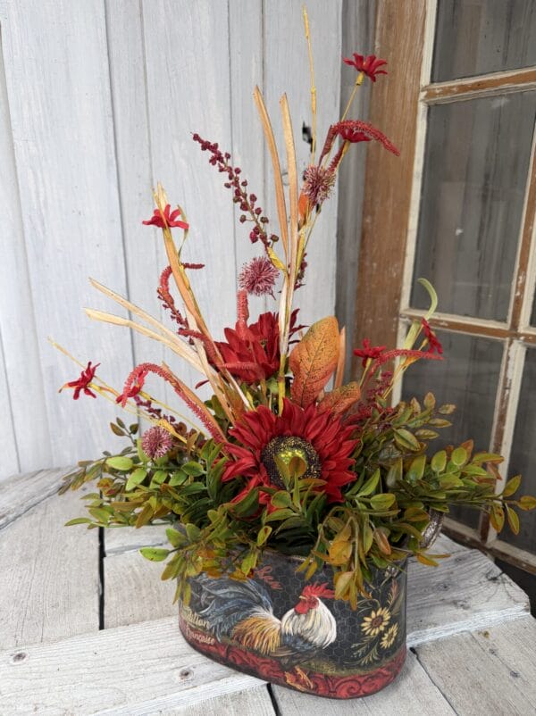 Country Kitchen Rooster Arrangement Kit