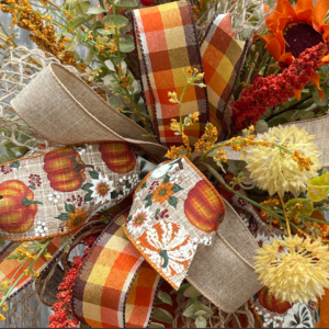 Fall Bow for a Floral Arrangement