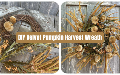 DIY Velvet Pumpkin Harvest Wreath: Easy Fall Wreath Kit Tutorial