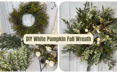 White Pumpkin Fall Wreath | Easy Neutral DIY Wreath Tutorial