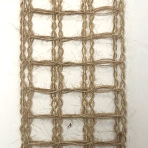 Natural open weave burlap ribbon