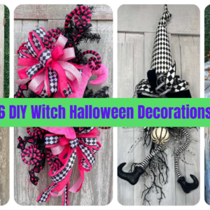 6 DIY Witch Halloween Decorations