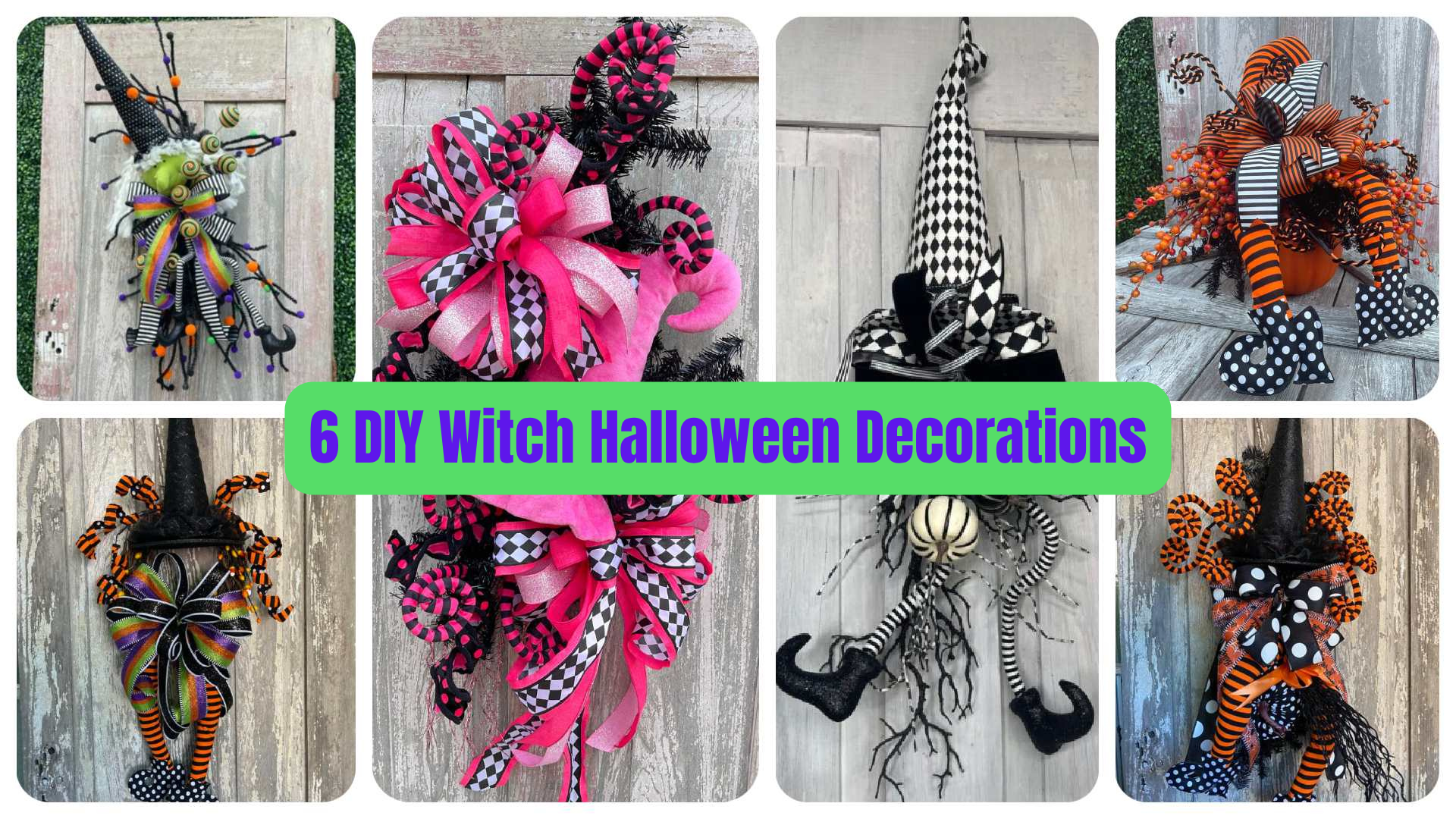 6 DIY Witch Halloween Decorations