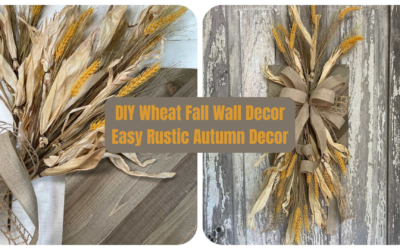 DIY Wheat Fall Wall Decor | Rustic Autumn Door Hanger