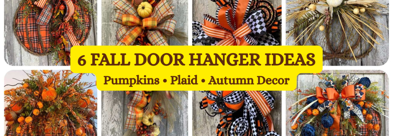 6 FALL DOOR HANGER IDEAS Pumpkins
