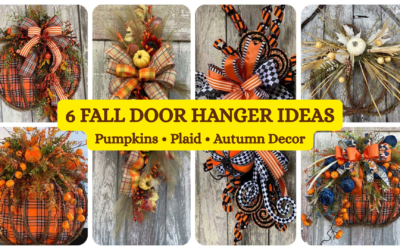Fall Door Hanger Ideas | 6 DIY Autumn Door Designs
